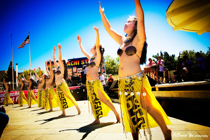 Manuia Polynesian Revue performs for the annual Nihomachi Fair in Japantown, San Francisco