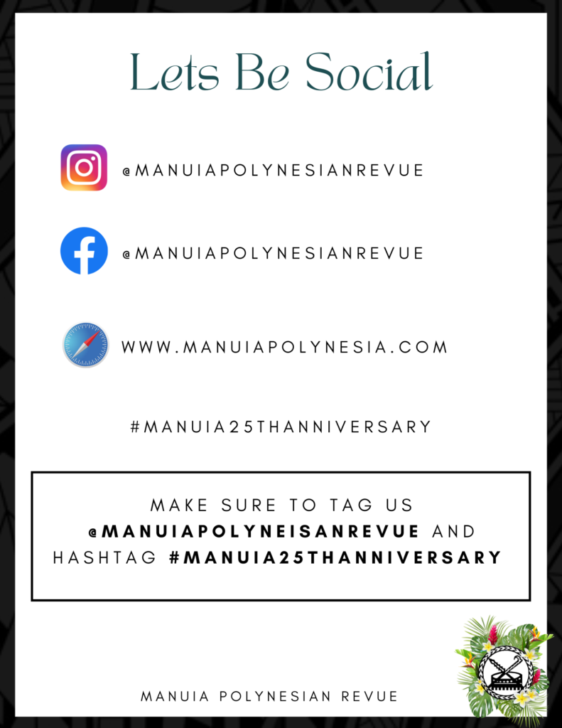 2021 Manuia Virtual Showcase - Social Media Links